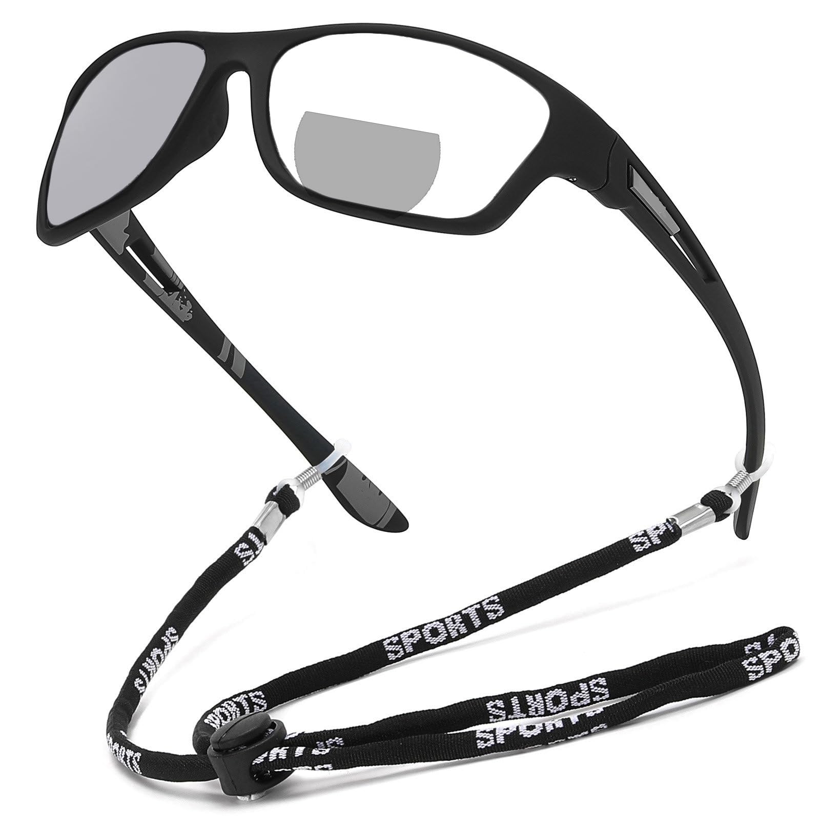 Bifocal Reading Glasses For Men Women Wrap Around Transition Photochromic Safety with reader glasses