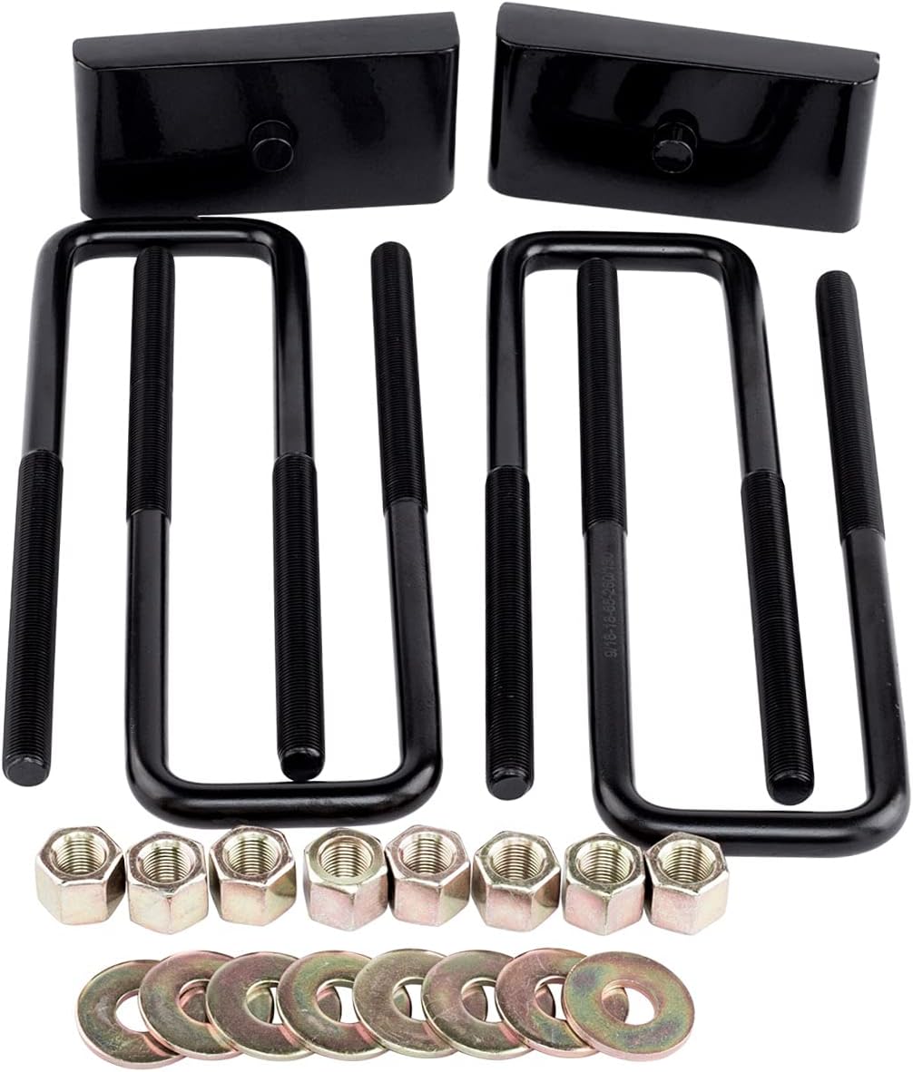 DCVAMOUS 1 Inch Rear Leveling Kit Compatible with Chevy-GMC 6 Lug, Rear Lift Kit Blocks (Raise Vehicle 1 Inch) for 1999-2026 Silverado 1500 2WD 4WD | 1999-2026 Sierra 1500 2WD 4WD