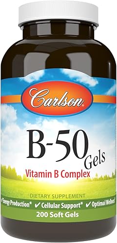 Carlson Labs B-50 Gel complejo de vitamina B 088395020629 1 Carlson Labs B-50 Gel complejo de vitamina B 088395020629 1