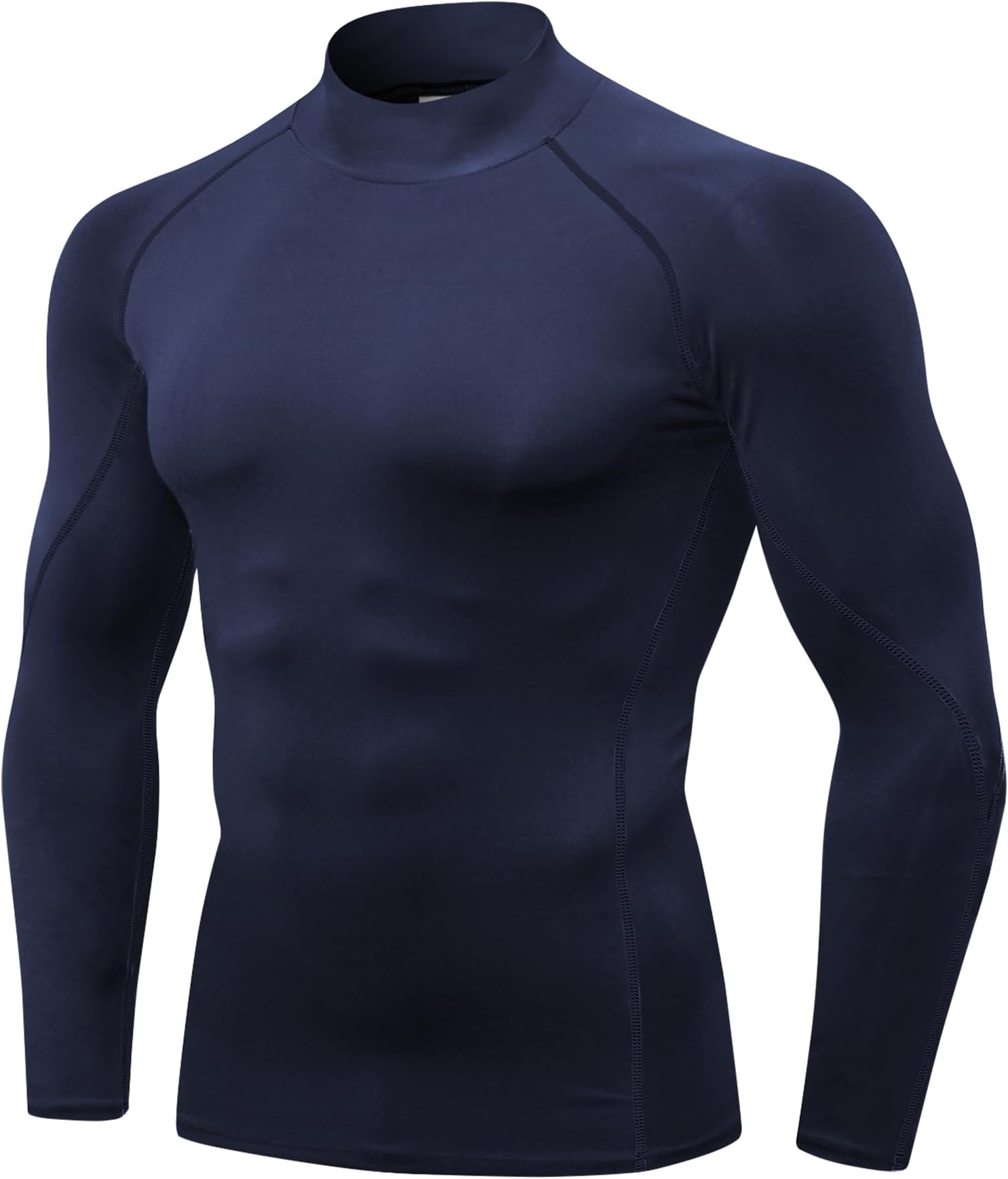Men's Compression Shirts Long Sleeve Base Layer Sports Gym Wear Workout Tops Activewear Mock Turtleneck Quick Dry Muscle Fit Shirts Running Football Undershirts T Shirts Clothes