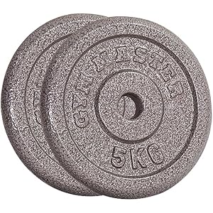 GYM MASTER Standard 1″ Cast Iron Weight Plates