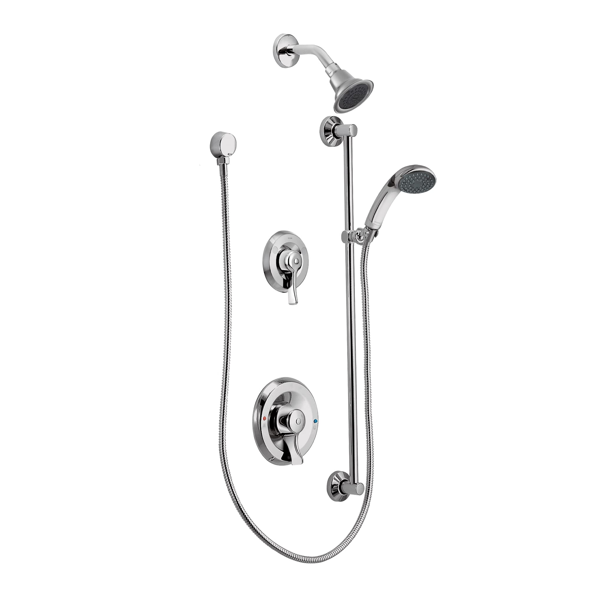 Moen 8342 Commercial Three Function Shower System (Chrome