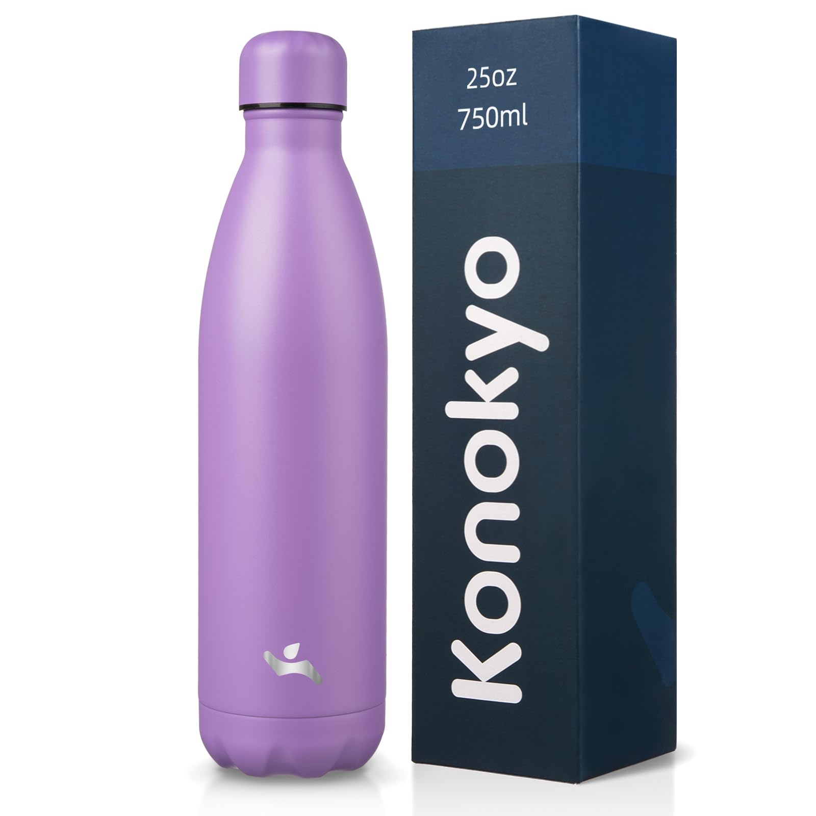 Konokyo 25 oz Insulated Stainless Steel Water Bottle, Lavender
