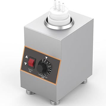 Commercial Electric Cheese Sauce Warmer Countertop Food Sauce Warmer Multifunction,Topping Bottle Warmer Hot Cheese Sauce Melter and Dispenser,1Grids-220V