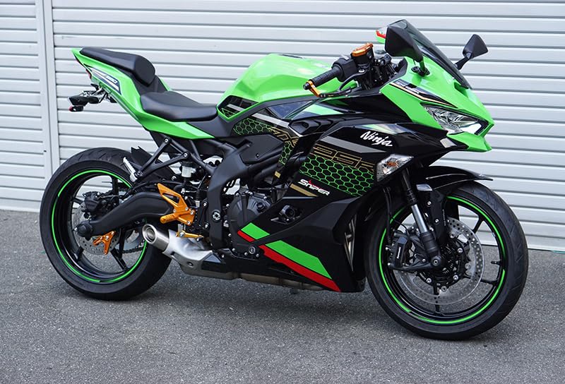 Amazon.co.jp: NINJA ZX-25R カーボンブレーキレバーガード 赤