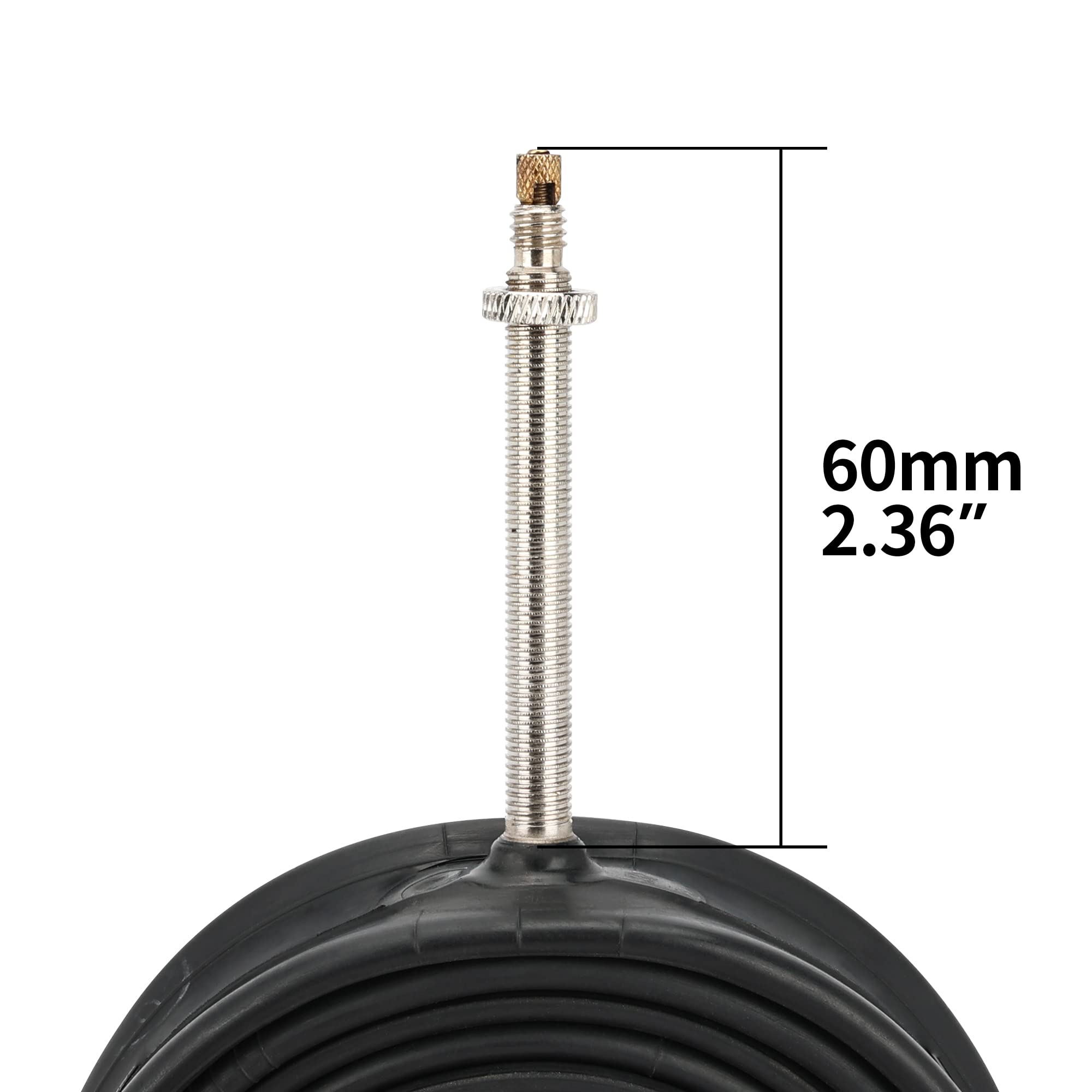 ZOL Road Bike Inner Tube 700x28-32C – Presta Valve 60mm Replacement Tube (2-Pack)
