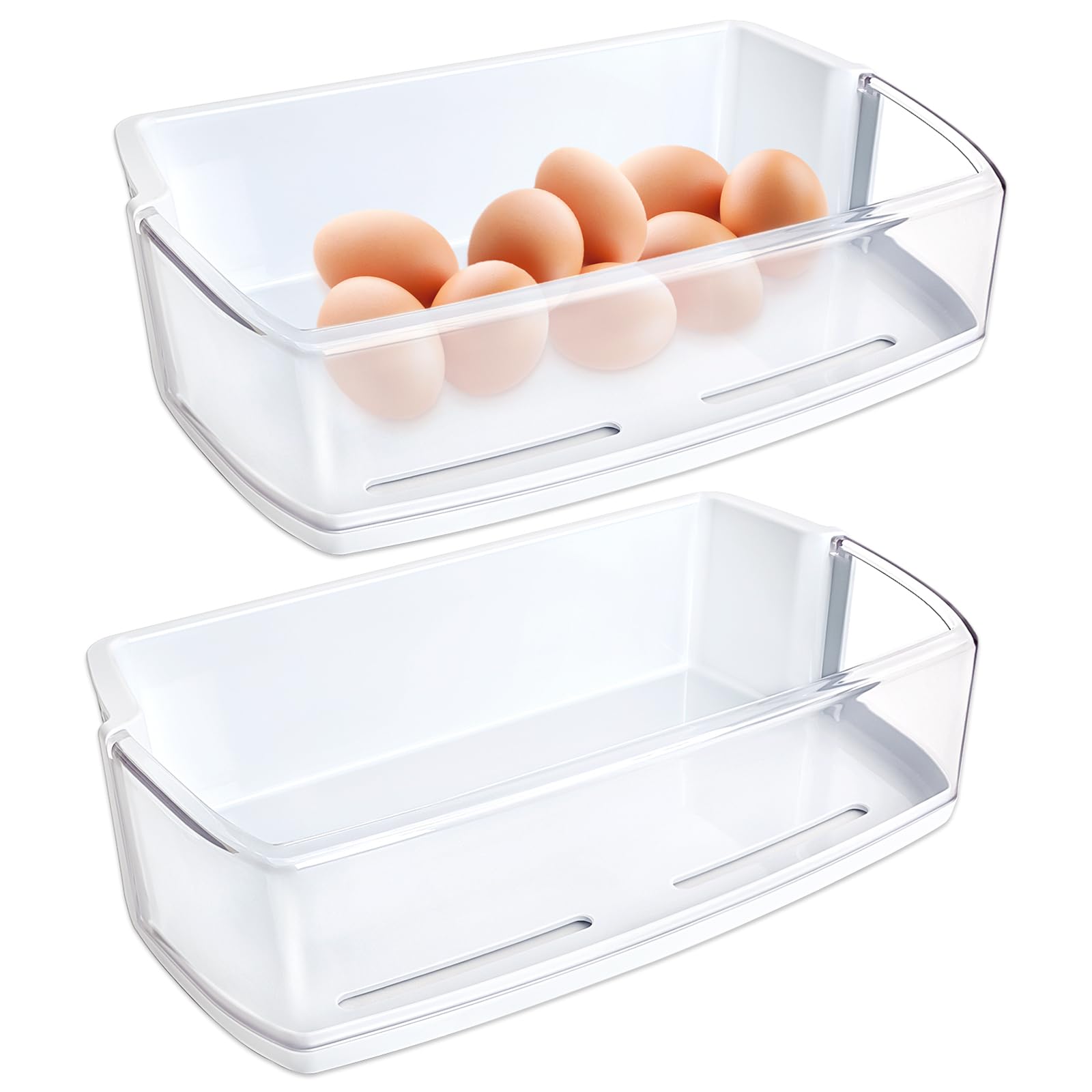 AAP73631502 Refrigerator Door Shelf Bin Replacement Compatible with LG Kenmore Door Shelves (Right Side), Fridge Parts Replaces AAP72909218 2652330 AP5673811 PS7786021 EAP7786021, 2 Pack