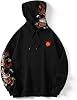 Streetwear Men's Dragon Embroidered Heavyweight Graphic Hoodies Japanese Techwear baggy Anime Hoodie