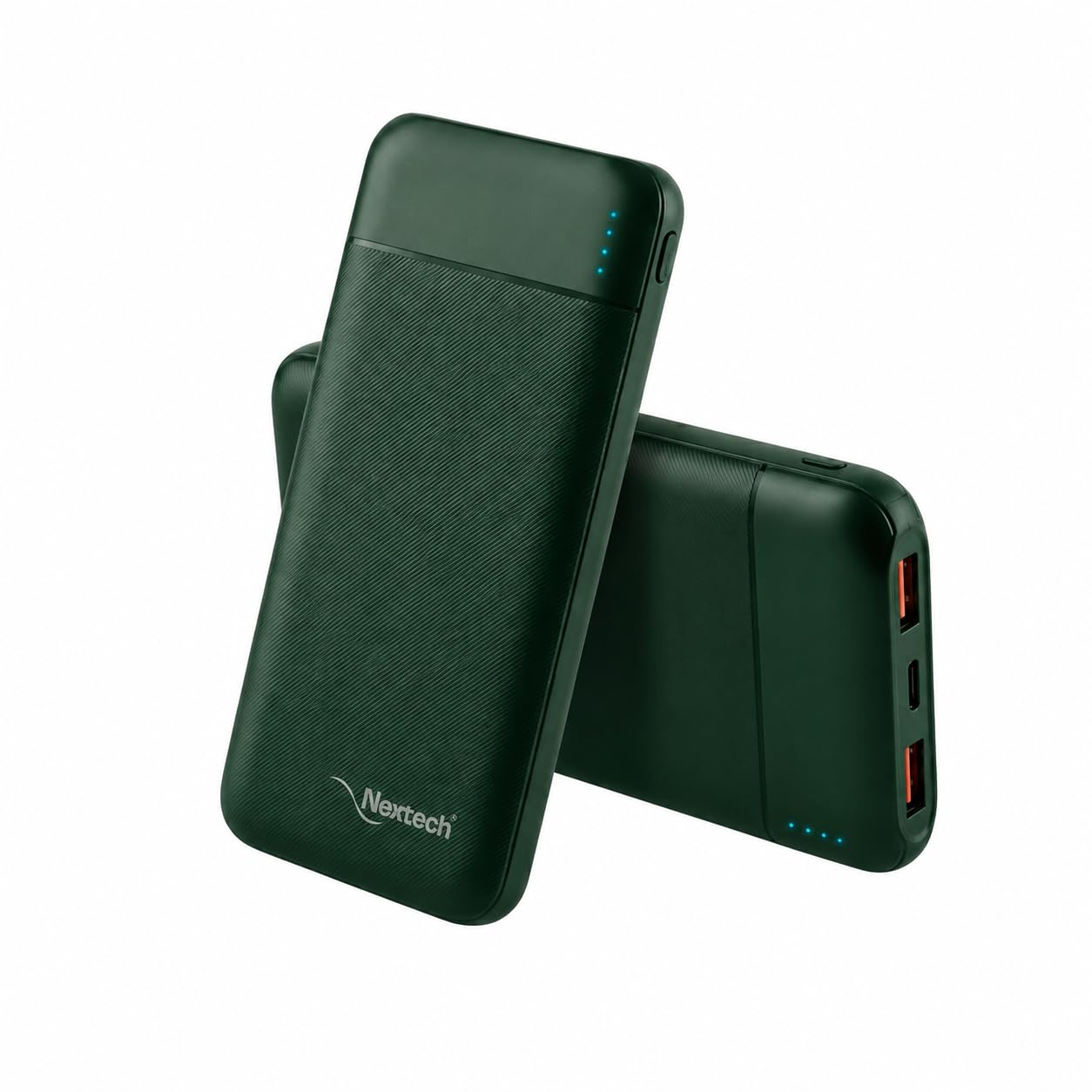 Nextech Slender PDQC 22.5W | 10000mAh | Made in India | Fast Charging Powerbank | Ultra Slim Power Bank | Type-C PD & QC 3.0 USB Output | Compact PowerBank for Smartphones | Green-image-23