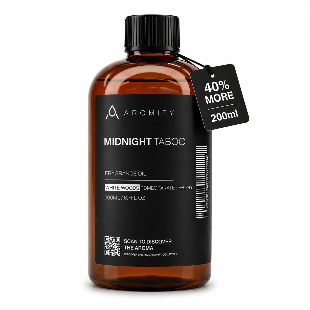 Aromify, Midnight Taboo Diffuser Oil, Inspired by Luxury Hotels, 6.7 Fl Oz 200 mL, Hotel…