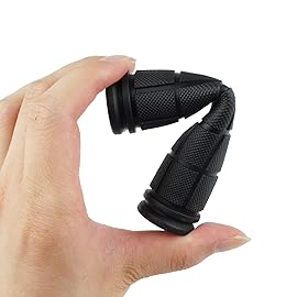 Kasteco 2 Pairs Bicycle Handle Bar Grips Mushroom Grips for BMX/Road Mountain Bikes (Black and Yellow)