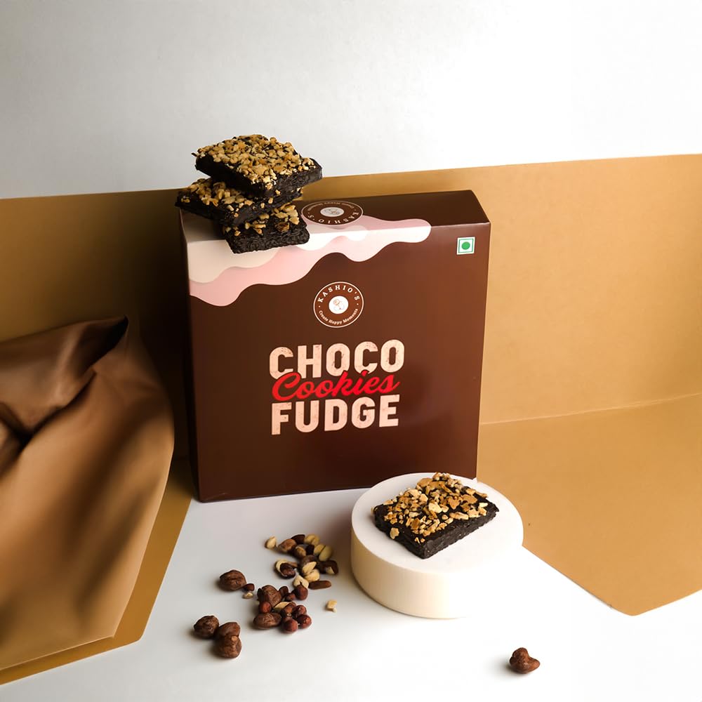 Kashios Choco Fudge Cookies Chocolate Cookies (280gm, 12 Pieces) | Chocolate Chip Cookies Crispy and Crunchy Wafer Snacks | Healthy Snacks Items for Kids and Adults | Choco Chip Cookies Gift Packs (B0CRF389JC) Amazon Price History, Amazon Price Tracker