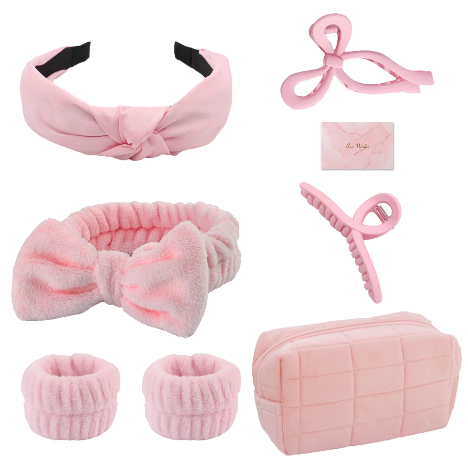 skincare face wash Spa Headband and Wristband Set Top Knotted Headbands Big Hair Claw Clips Butterfly Hair Accessories Quilted Makeup Bag Blank Cards Gifts for Women and Teen Girl Gifts Trendy Stuff skincare face wash Spa Headband and Wristband Set Top Knotted Headbands Big Hair Claw Clips Butterfly Hair Accessories Quilted Makeup Bag Blank Cards Gifts for Women and Teen Girl Gifts Trendy Stuff