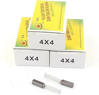 Aexit 4 Pairs Electric Motors Replacement Carbon Brushes 9mm x 4mm x 4mm for Generic Fan Motors Electric Motor