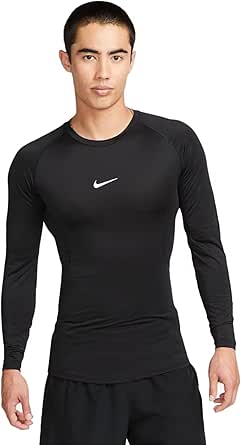 NIKE(ナイキ) Dri-FIT タイト ロングスリーブ フィットネストップ FB7920 ブラック/ホワイト XL