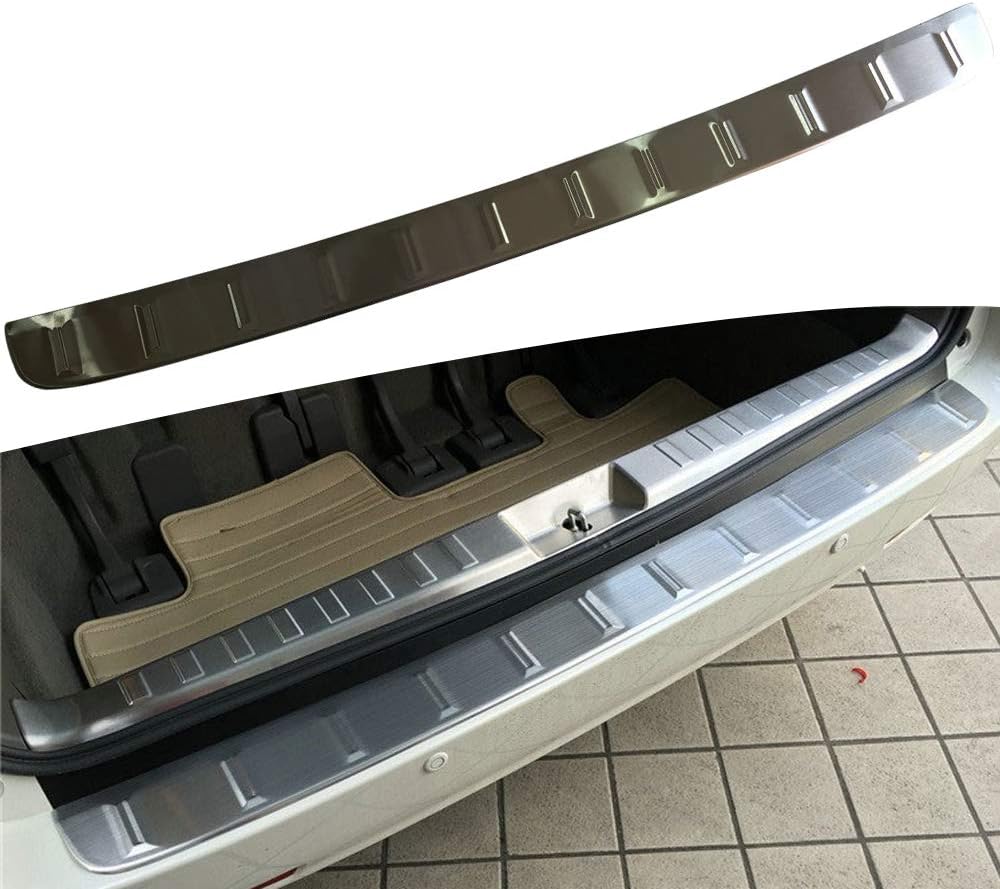 Fit for Toyota Sienna 2015 2016 2017 2018 2019 2020 Rear Bumper Protector Cargo Step Panel Cover Sill Plate Trunk Trim Garnish