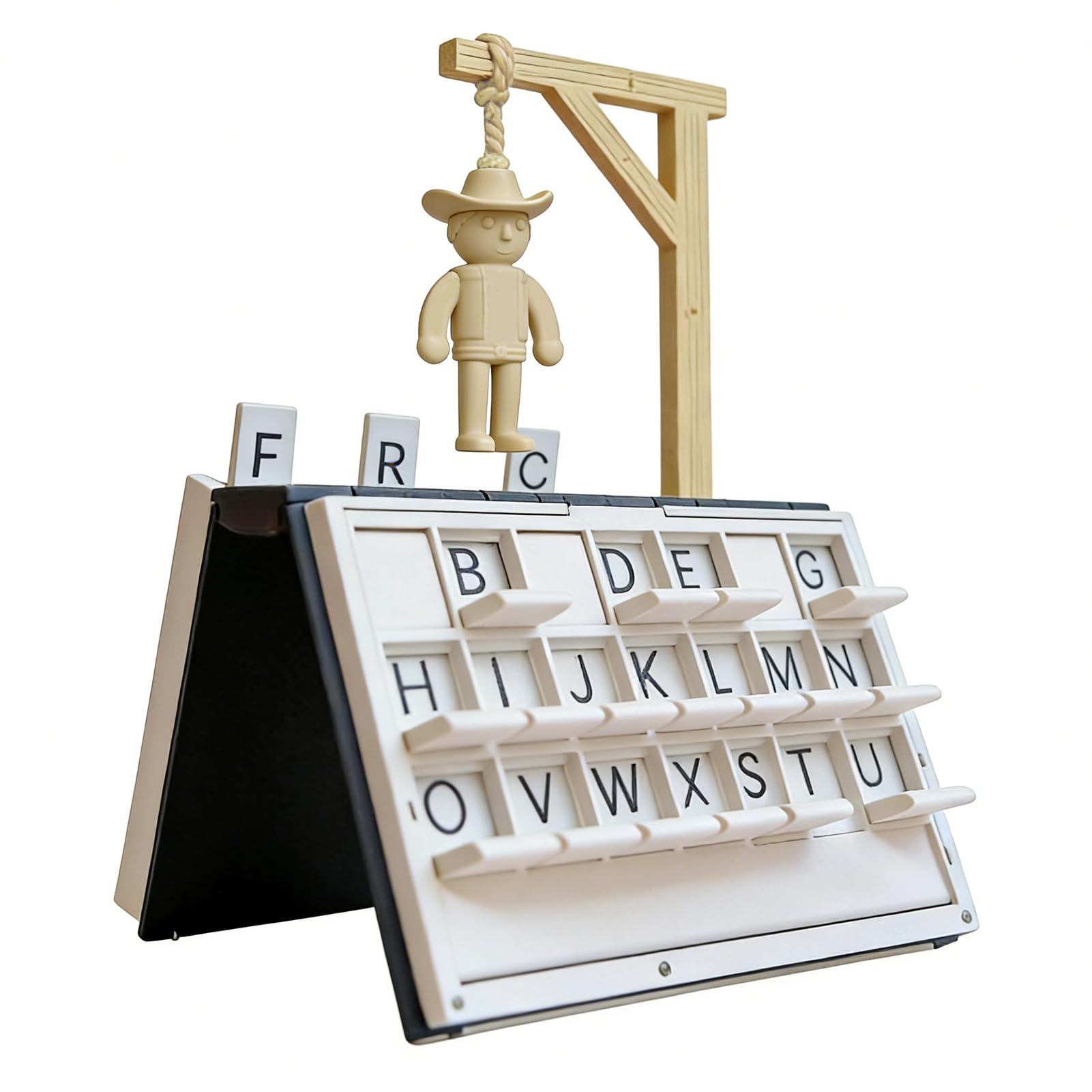 Juego de Hangman,Ahorcado Juego de Mesa,Juegos Palabras Portátil,Forma Libro,Juegos Ahorcado para Adultos Mujeres Hombres