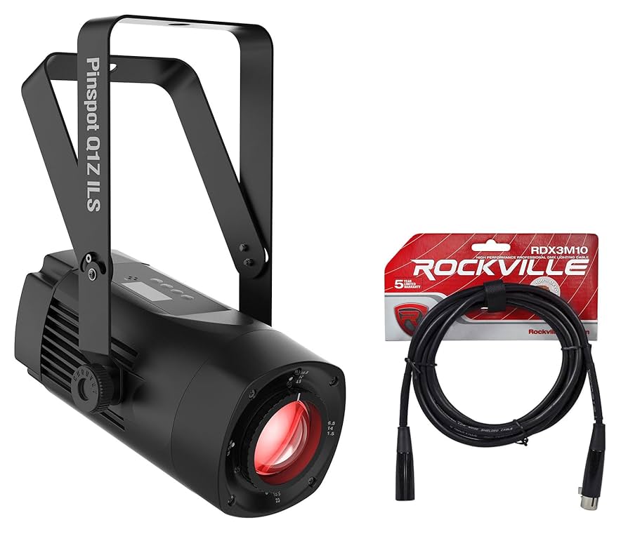 Amazon.com: Chauvet DJ PINSPOT Q1Z ILS 20 Watt RGBW LED
