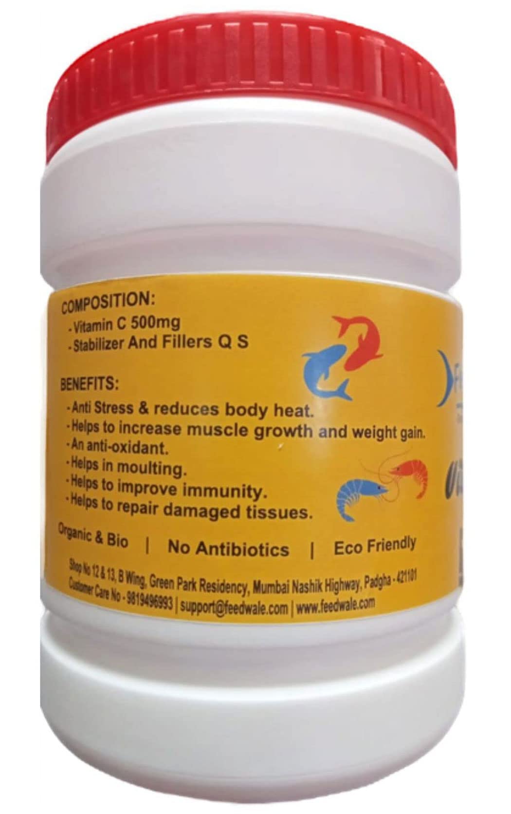 FeedWale Vitamin C 1Kg Fish Feed Supplement for Aquaculture, Improves Immunity, Growth, Stress Resistance & Overall Fish Health. 2