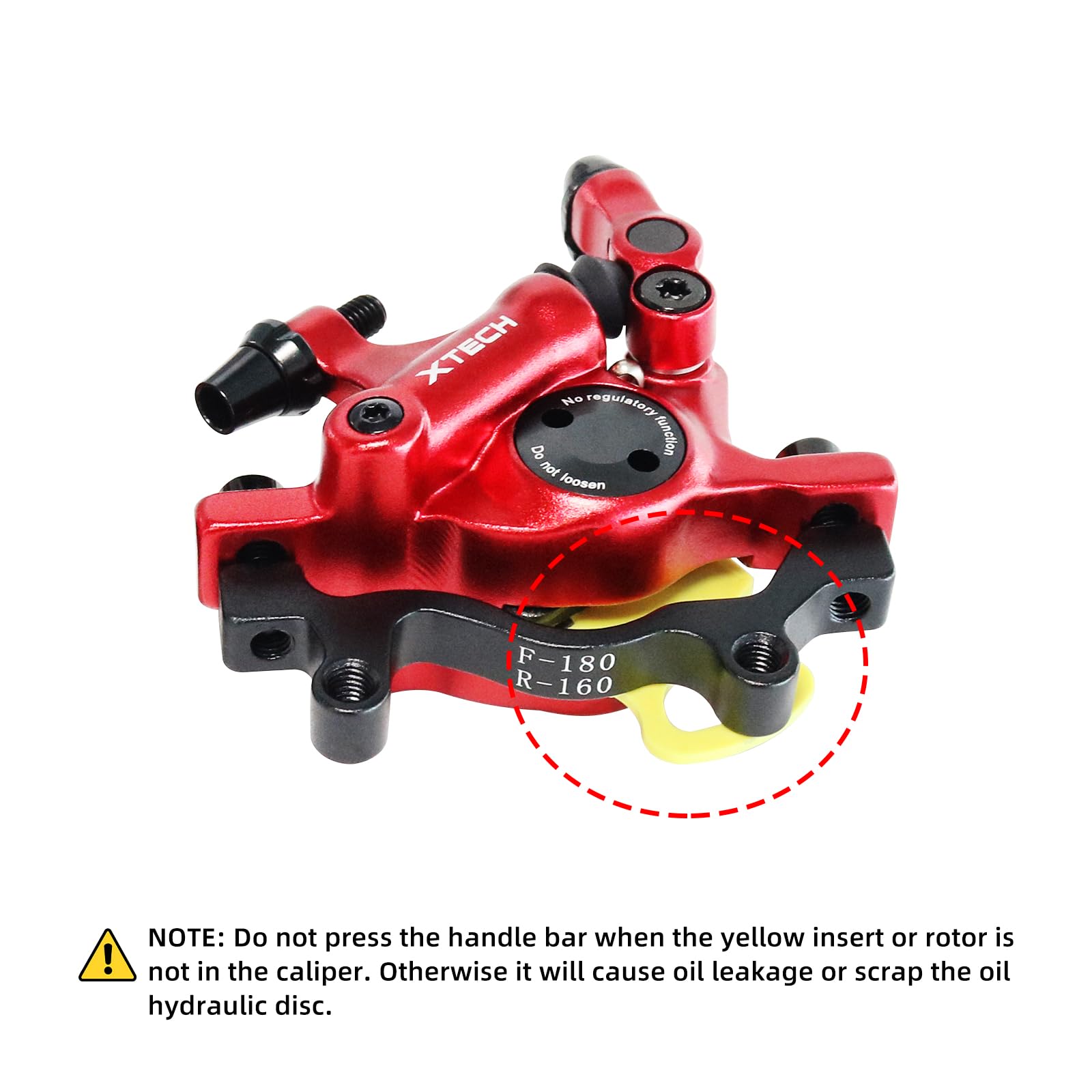 Z00M HB-100 - Set di freni a disco idraulici, anteriori e posteriori, per mountain bike, bici pieghevole