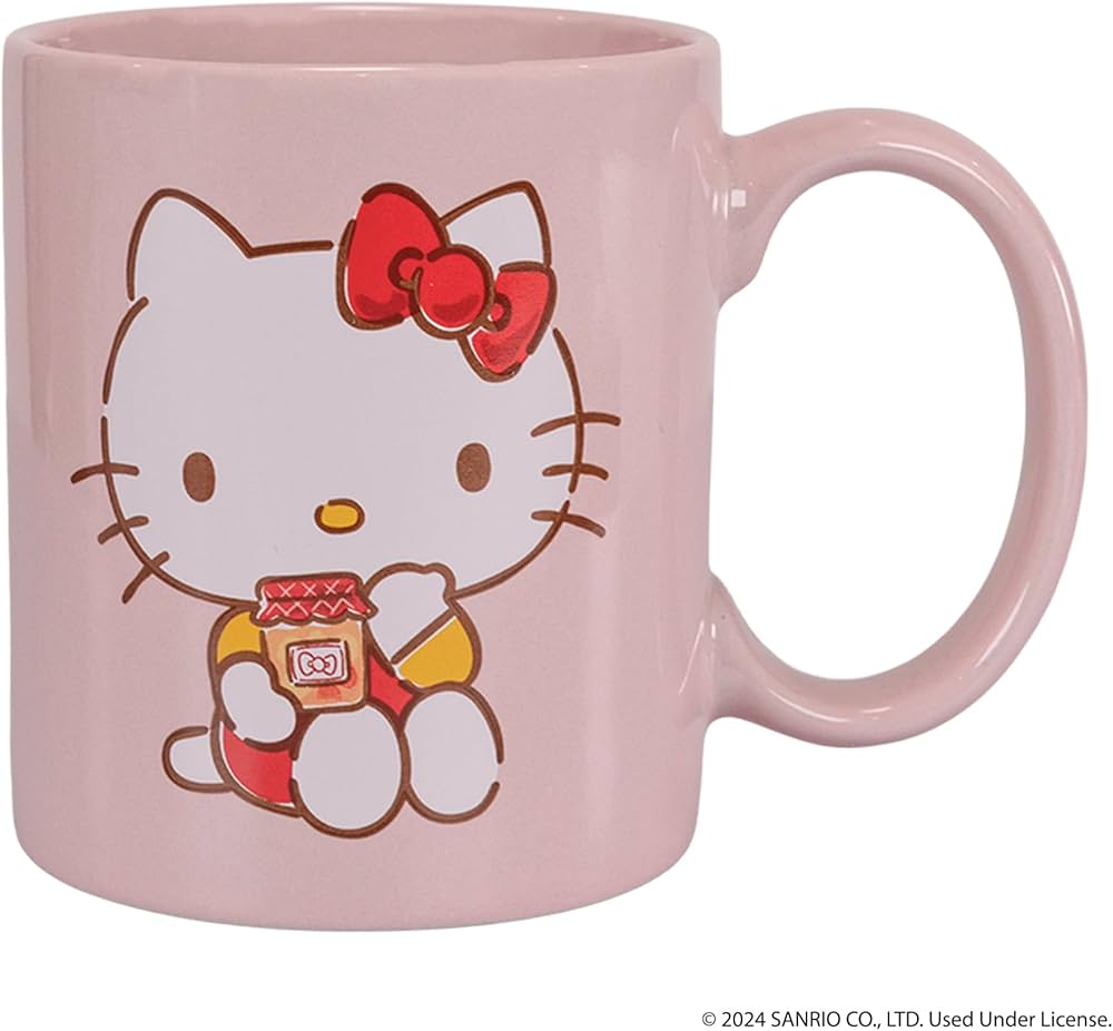 Uncanny Brands Hello Kitty Single Cup Coffee Maker Gift Set with 2