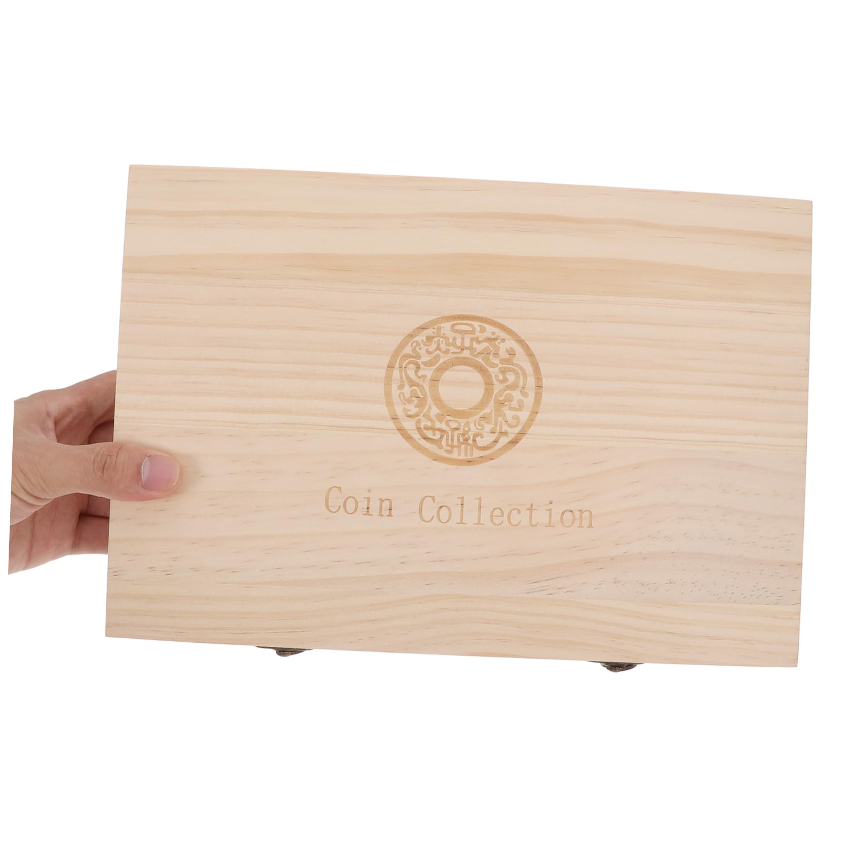 Angoily Caja De Almacenamiento De Monedas De Madera Estuche para Colección De Monedas Estantería