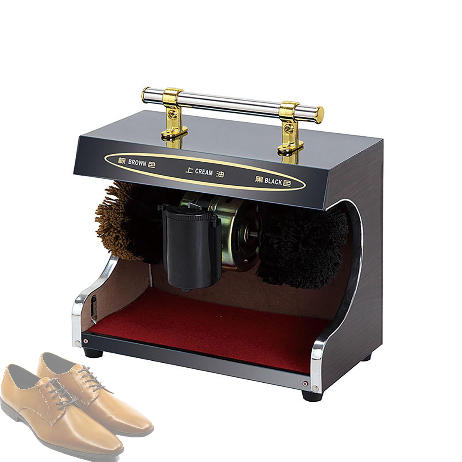 Limpiador eléctrico automático de zapatos, pulidor de suela de doble cepillo para el hogar, hotel, oficina, máquina eficiente para el cuidado del suelo para todo tipo de zapatos
