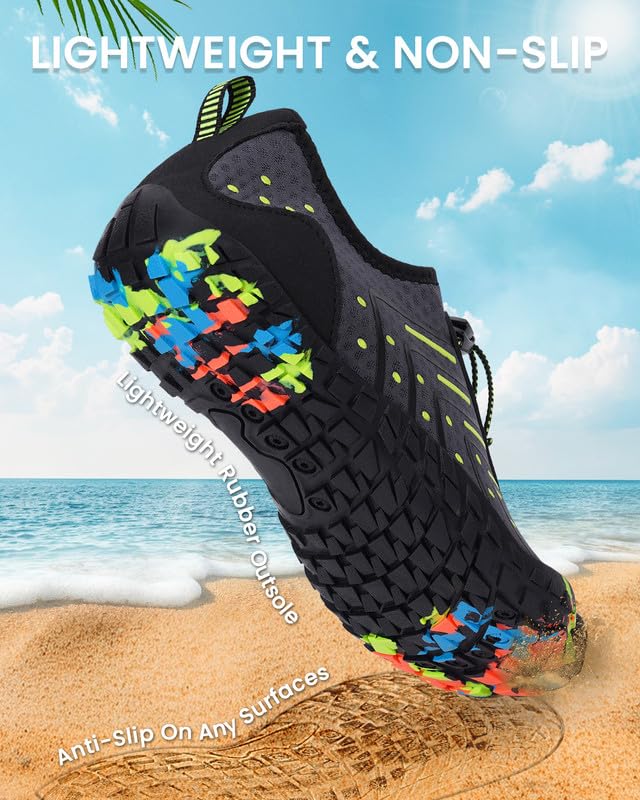 Image of Water Shoes for Women Men Quick-Dry Barefoot Shoes Breathable Aqua Socks for Swim Beach River Pool Lake Hiking Surfing Kayaking
