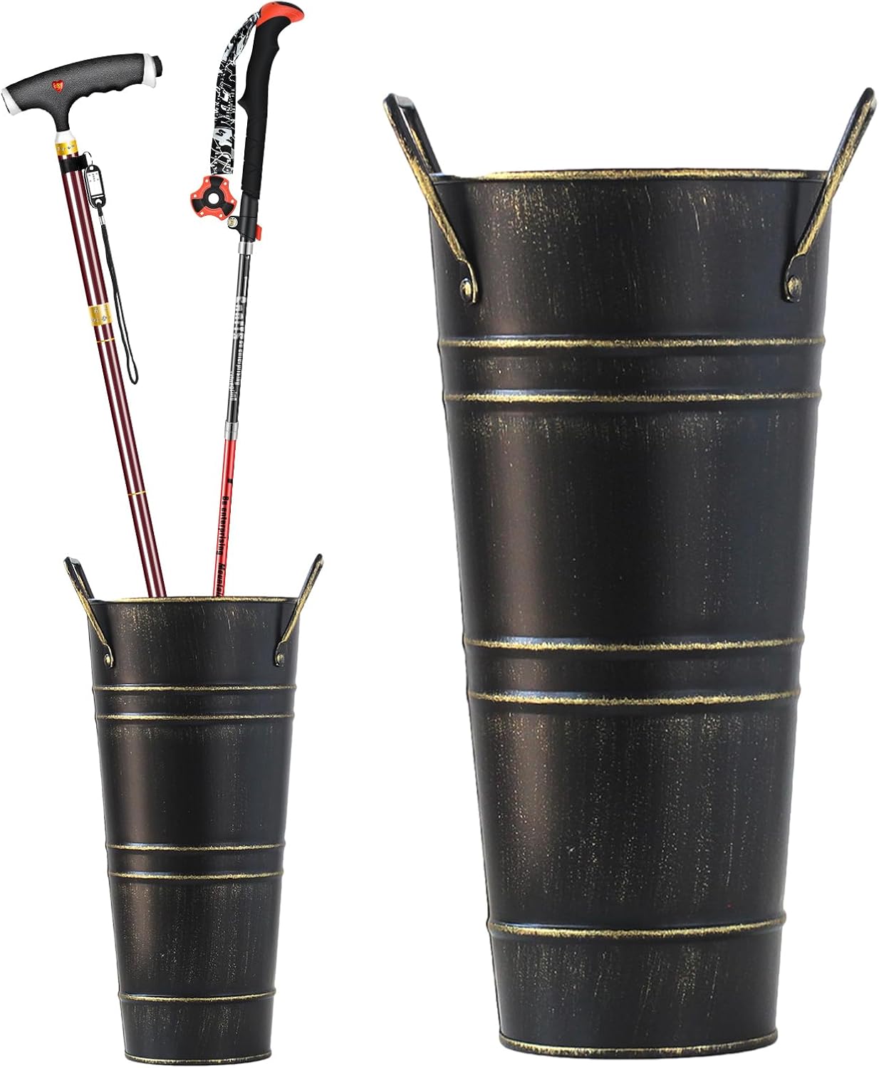 Yatlouba Umbrella Holder for Entryway, Vintage Metal Umbrella Stand