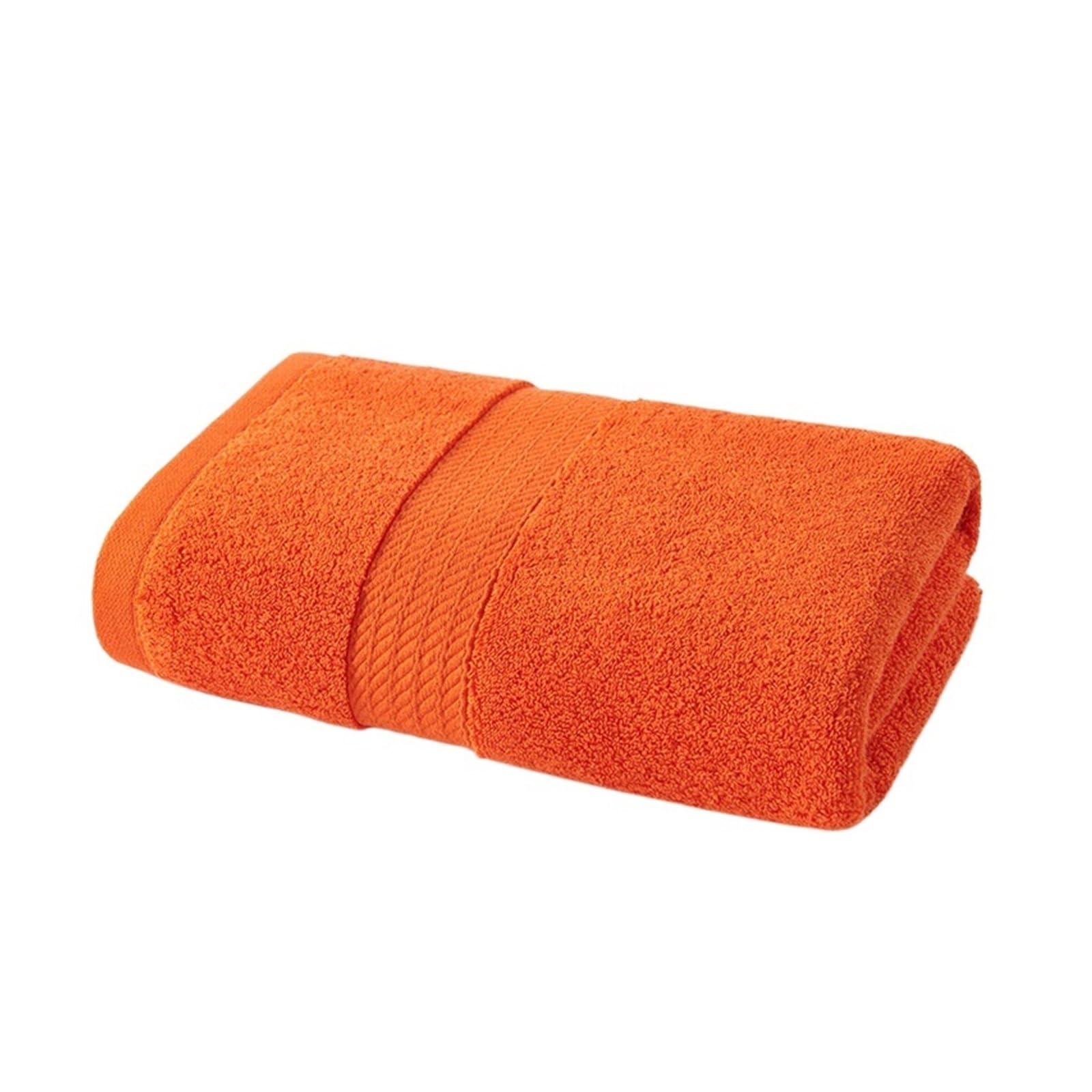 Badetuch 1/2 Stück große Handtücher aus Reiner Baumwolle, 50 x 100 cm, schnelltrocknend, saugfähig, for Bad und Badezimmer(Orange,50x100cm 1pcs)