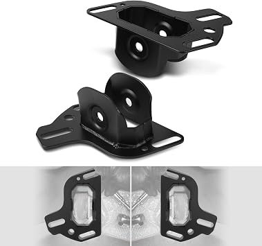 Bevinsee Rear Toe-in Trailing Arm Bracket Adjustable Set | Compatible with E46 E36 Z4 E85 E86 E89 320i 323i 325i 325Xi 328i 330i, Replaced 33303411877, 33303411878, 3330109660