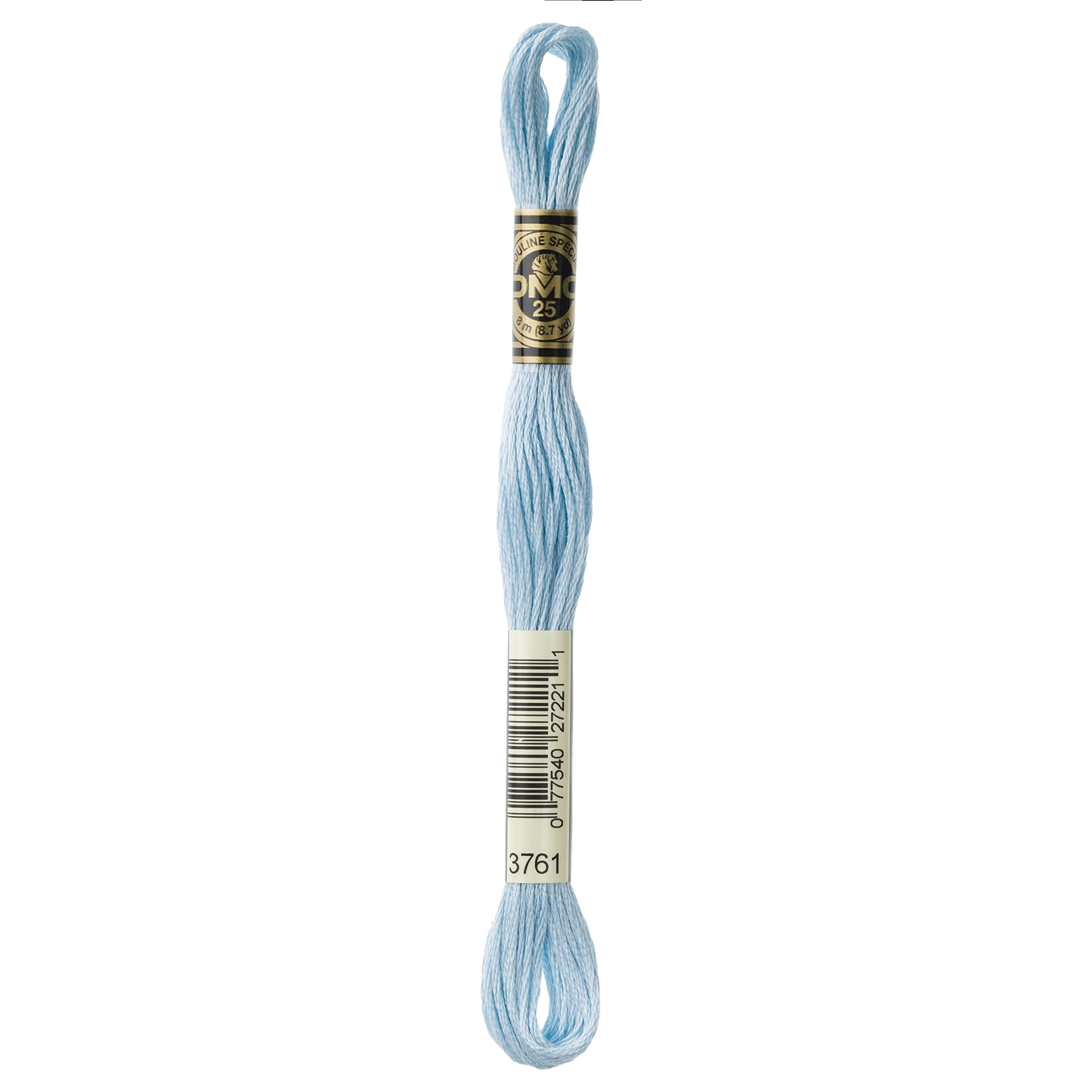 DMC 6-Strand Embroidery Cotton Floss, Very Light Sky Blue