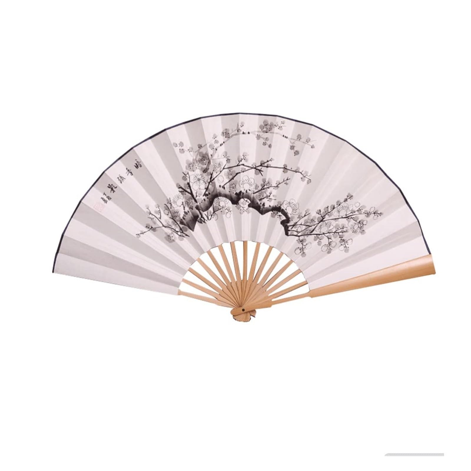 WDCDYQDH Folding Fans Paper Fan Chinese Tradition Hand Hand-painted Pattern Calligraphy For Home Decoration Decorative (c) (a One Size)