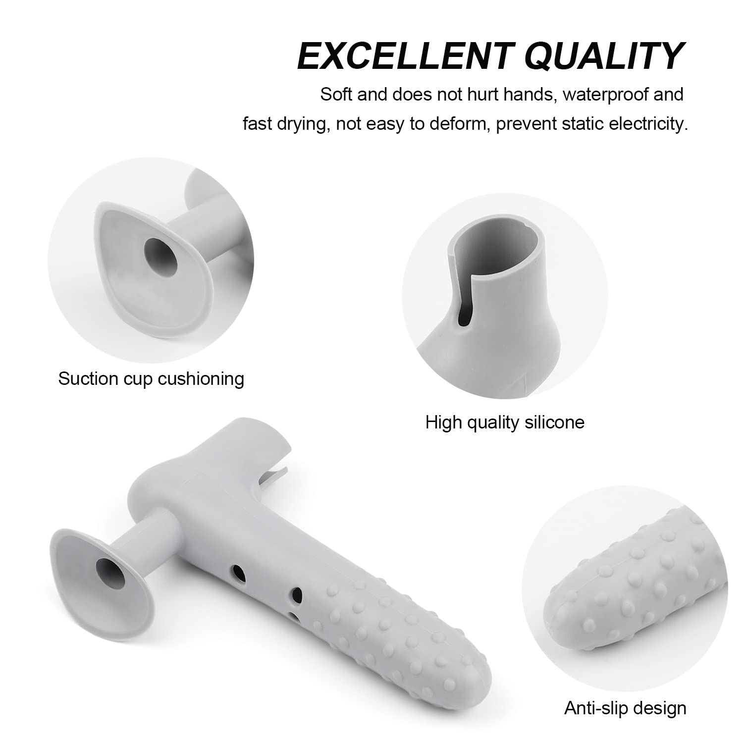 Silikon Türstopper - Wandschutz Aufkleber Anti-Kollision In 5 Farben