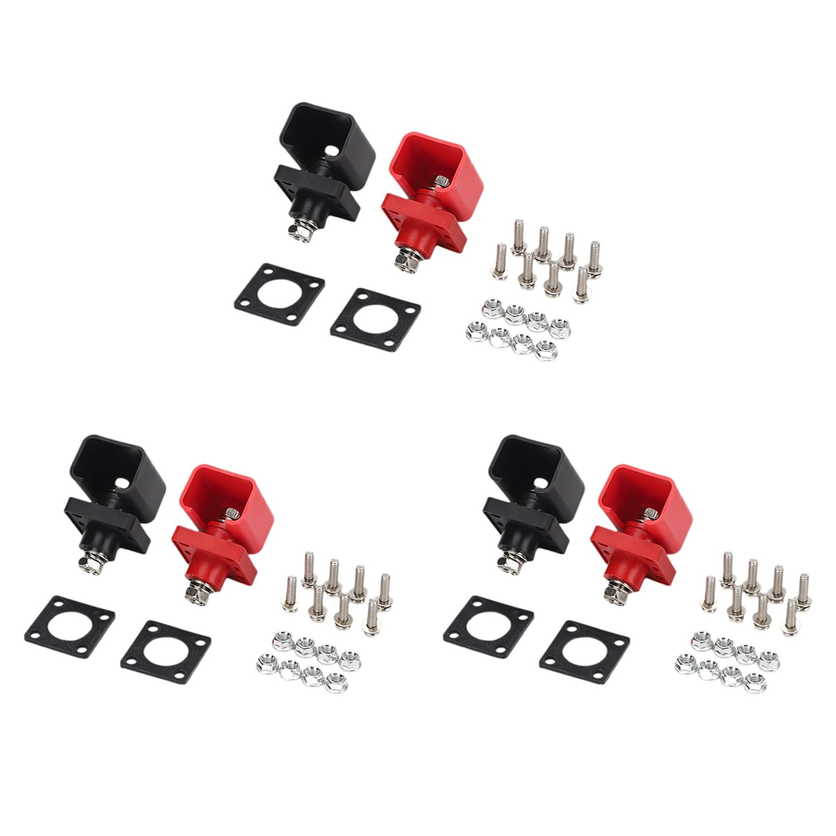 CTRLZS 6pcs 200A Storage Lithium Battery Terminal High Current Lithium Battery Copper Terminal Connector