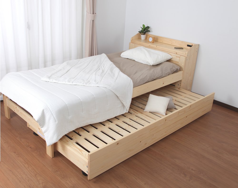 Amazon｜【JAJAN】組合せ自由天然木すのこベッド【シュガー】専用追加