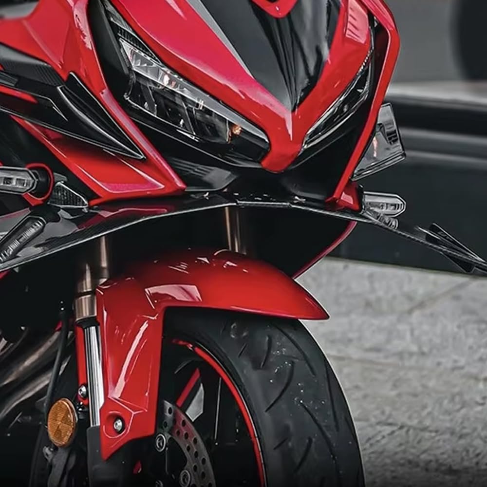 FOR CBR650R cbr650r 2024 2023 2022 2021-2018 accessories spoiler integral flow cover motorcycle aerodynamic wing deflector naked front suspension transverse power wing (Carbon fiber)
