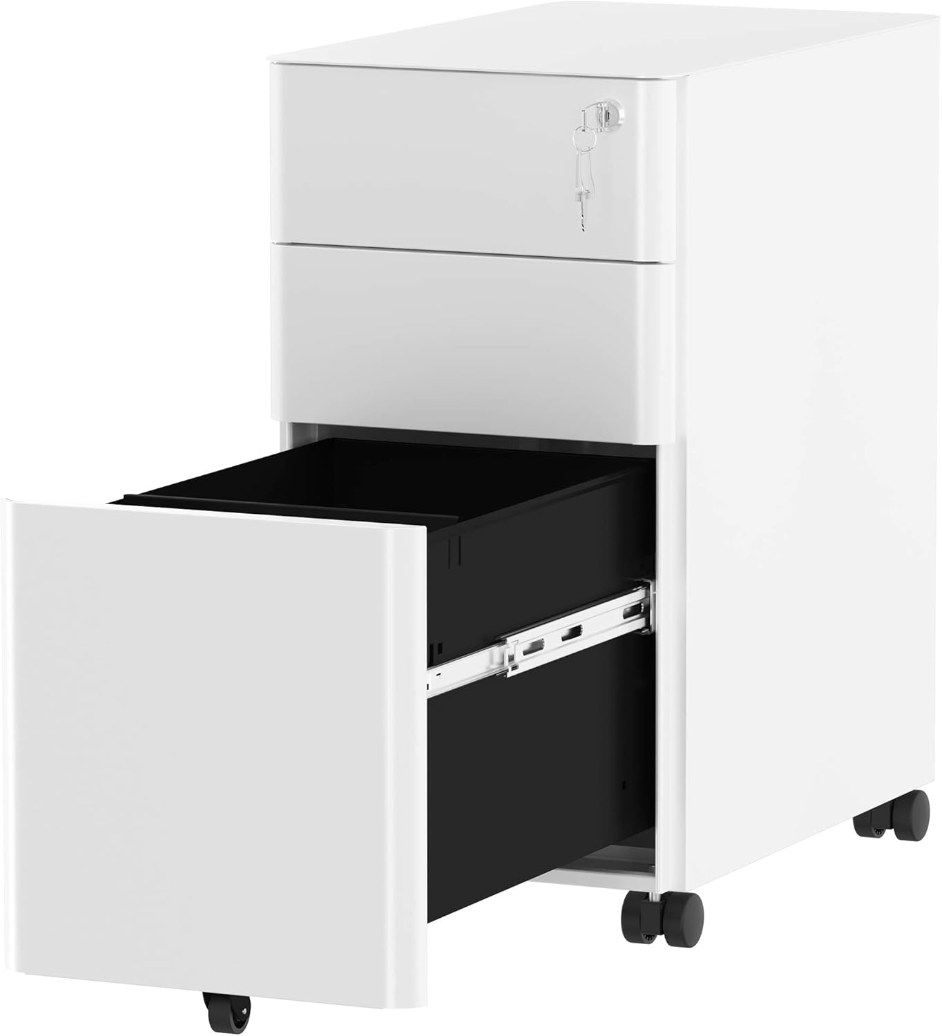 Buy YITAHOME 3Drawer Slim File with Lock, Mobile Metal Office