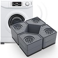 Vista 1 de SEISSO Almohadillas antivibración para lavadora, almohadillas antivibración antideslizantes y con cancelación de ruido, estabilizador de lavadora