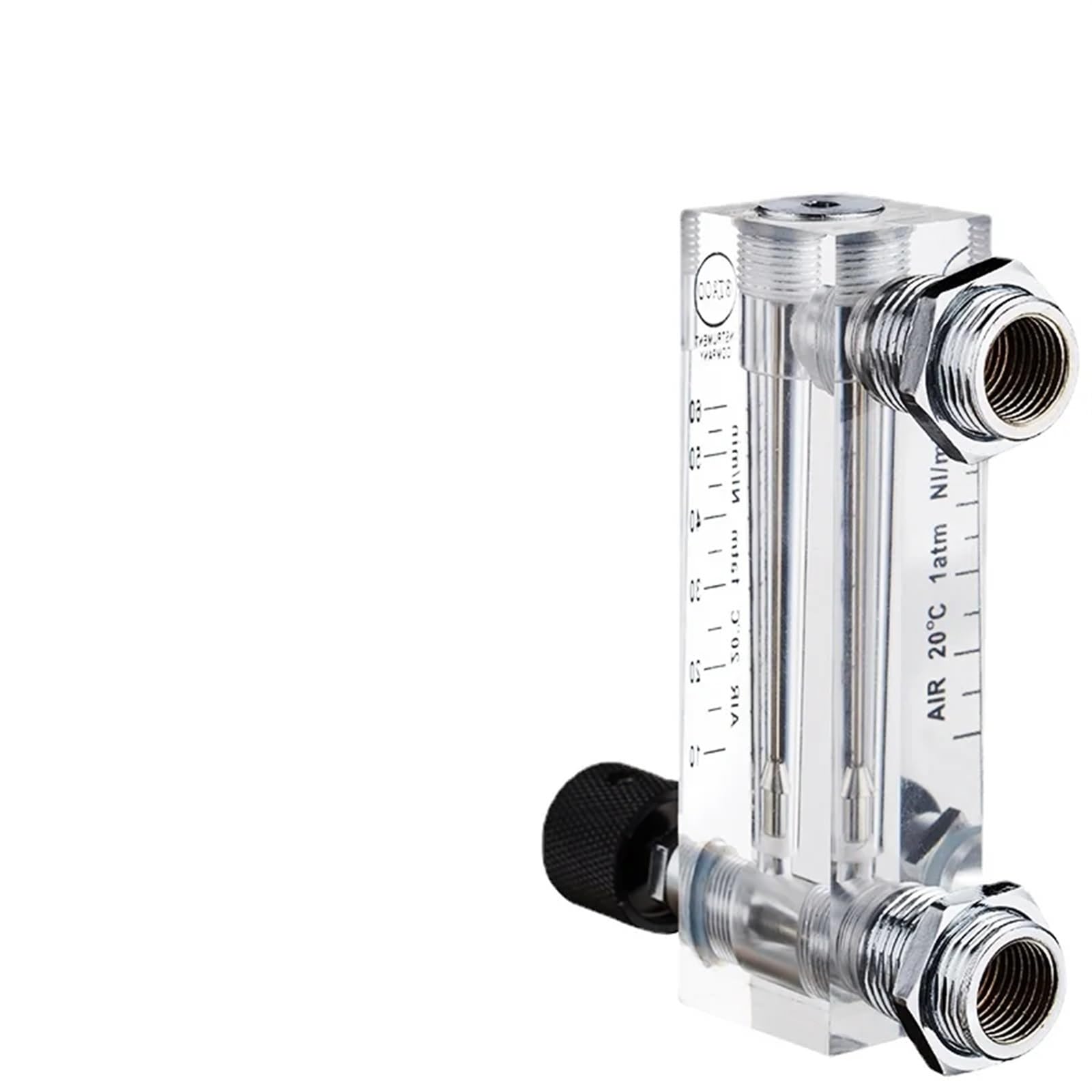 Debietmeter 1/4" Female 6-1000ml 0.1-100L Per Min LZM-6T Gas Acryl Flow Meter Rotameter Met Regelklep (10-150 LPM)