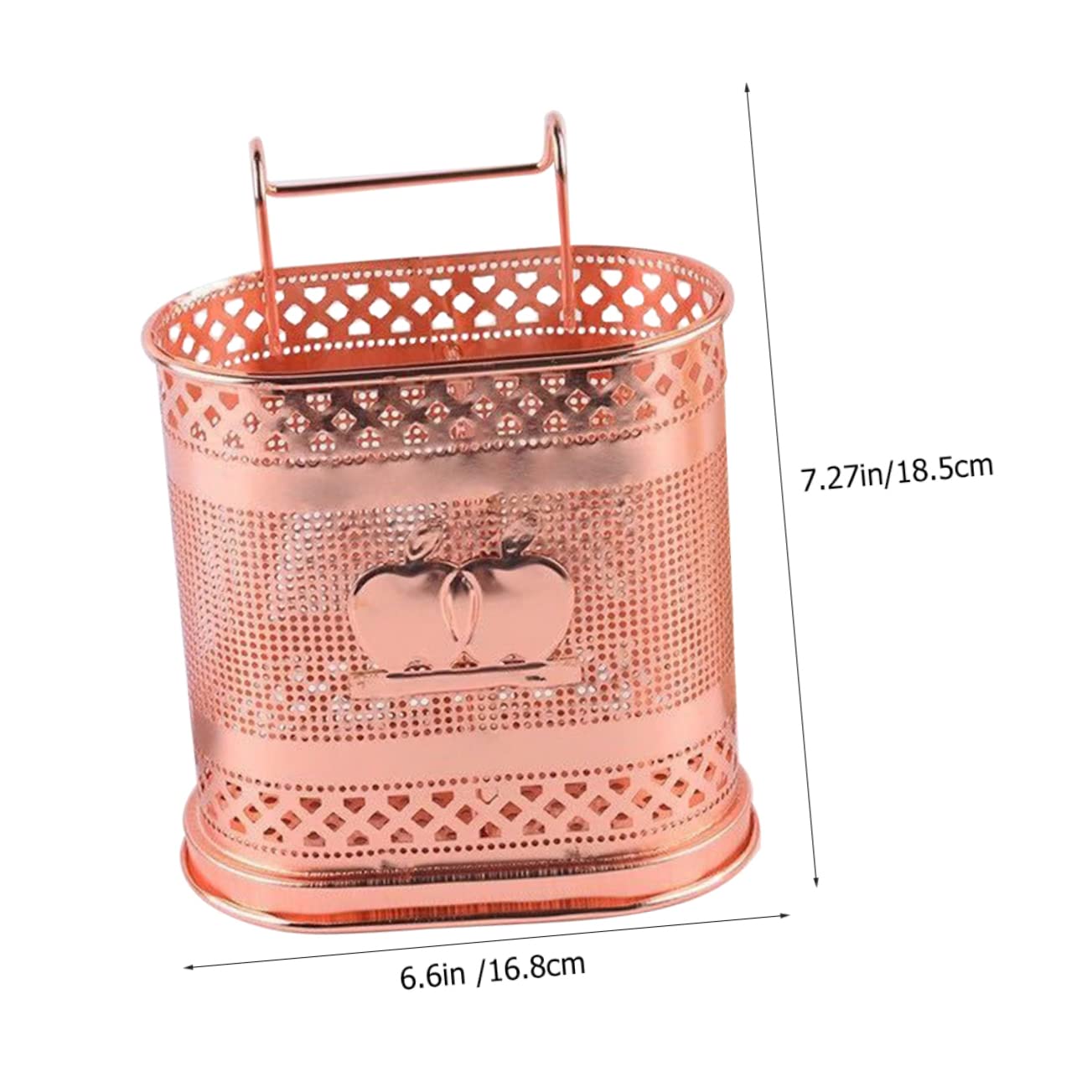 DECHOUS Hanging Chopstick Bucket Cutlery Draining Holder Space-saving Kitchen Utensil Hanger Easy to Clean Metal Cutlery Organizer Random