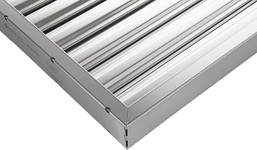 Miniatura 5 de Fire Stopper - Filtro deflector de grasa de acero inoxidable 304 ultra resistente. Certificado UL y aprobado por NSF. Acabado espejo. Apto para