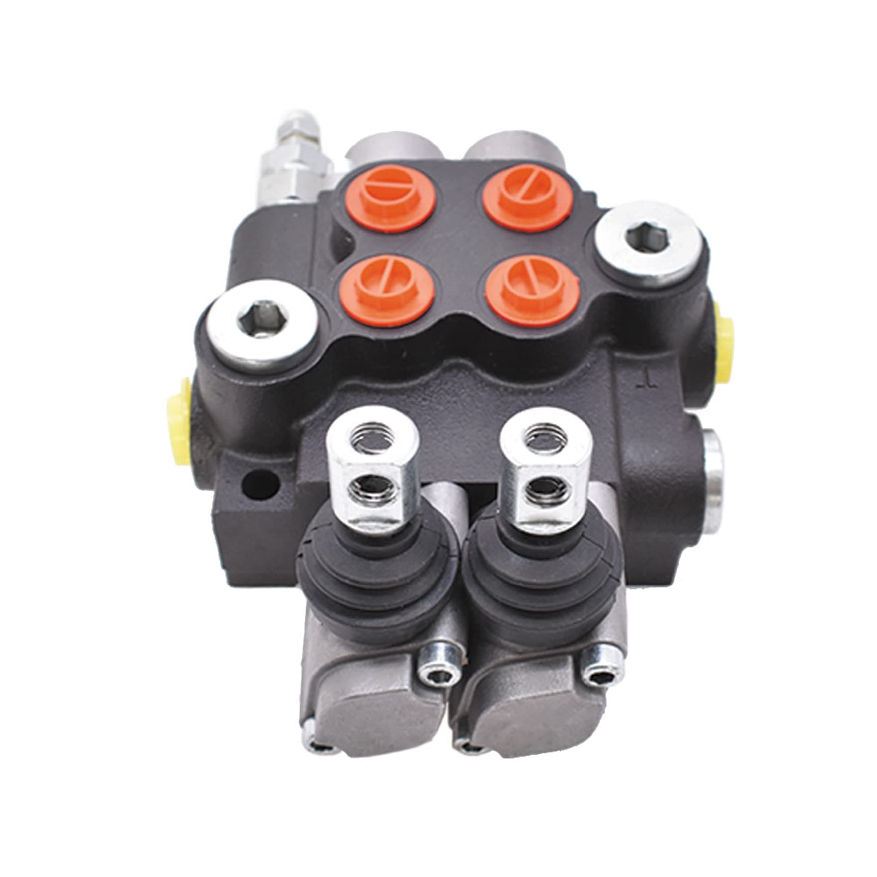 Monoblock-Hydraulik-Wegeventil, 2 Spulen, 13 gpm, hydraulisches Laderventil, SAE-Anschlüsse, 3600 psi, doppeltwirkendes Ventil für kleine Traktoren, Traktoren, Lader, Holzspalter