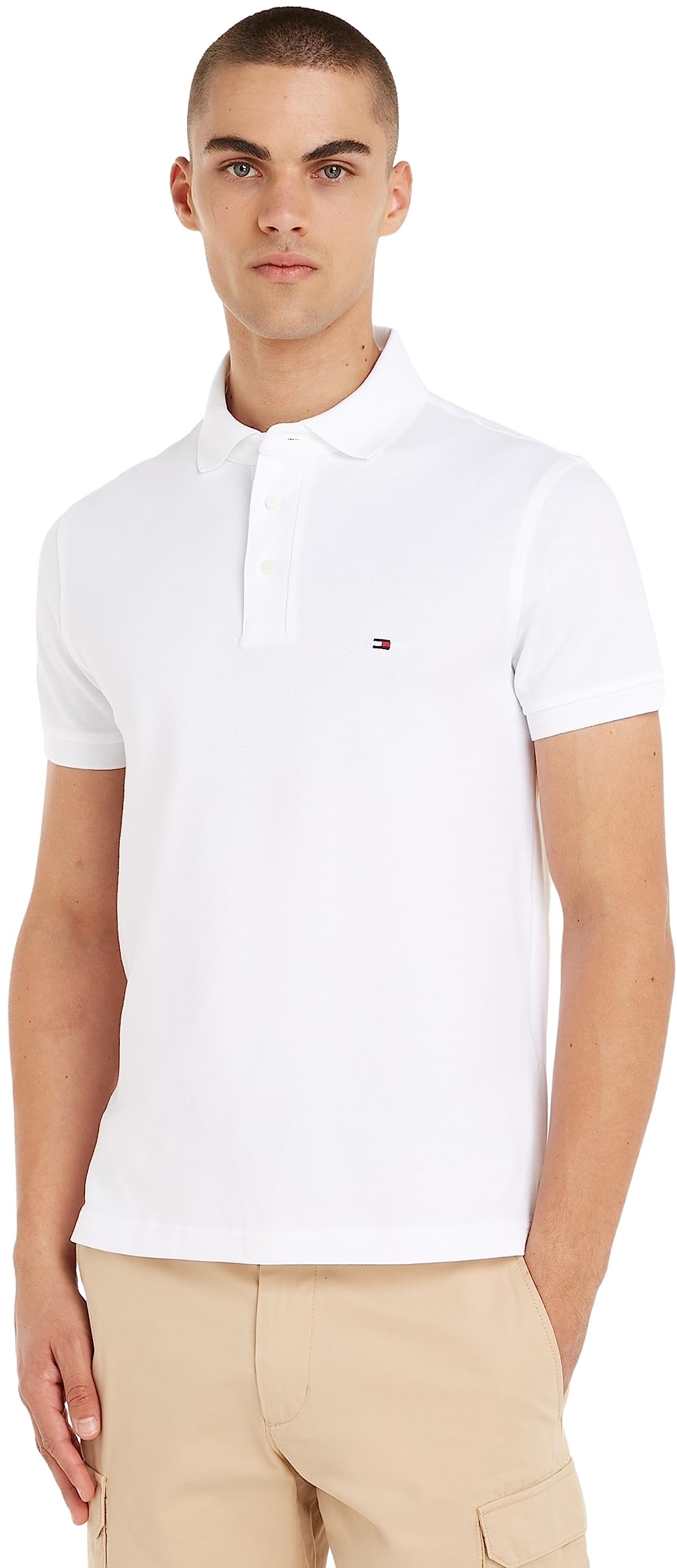 Tommy Hilfiger Uomo Maglietta Polo Maniche Corte 1985 Slim Fit
