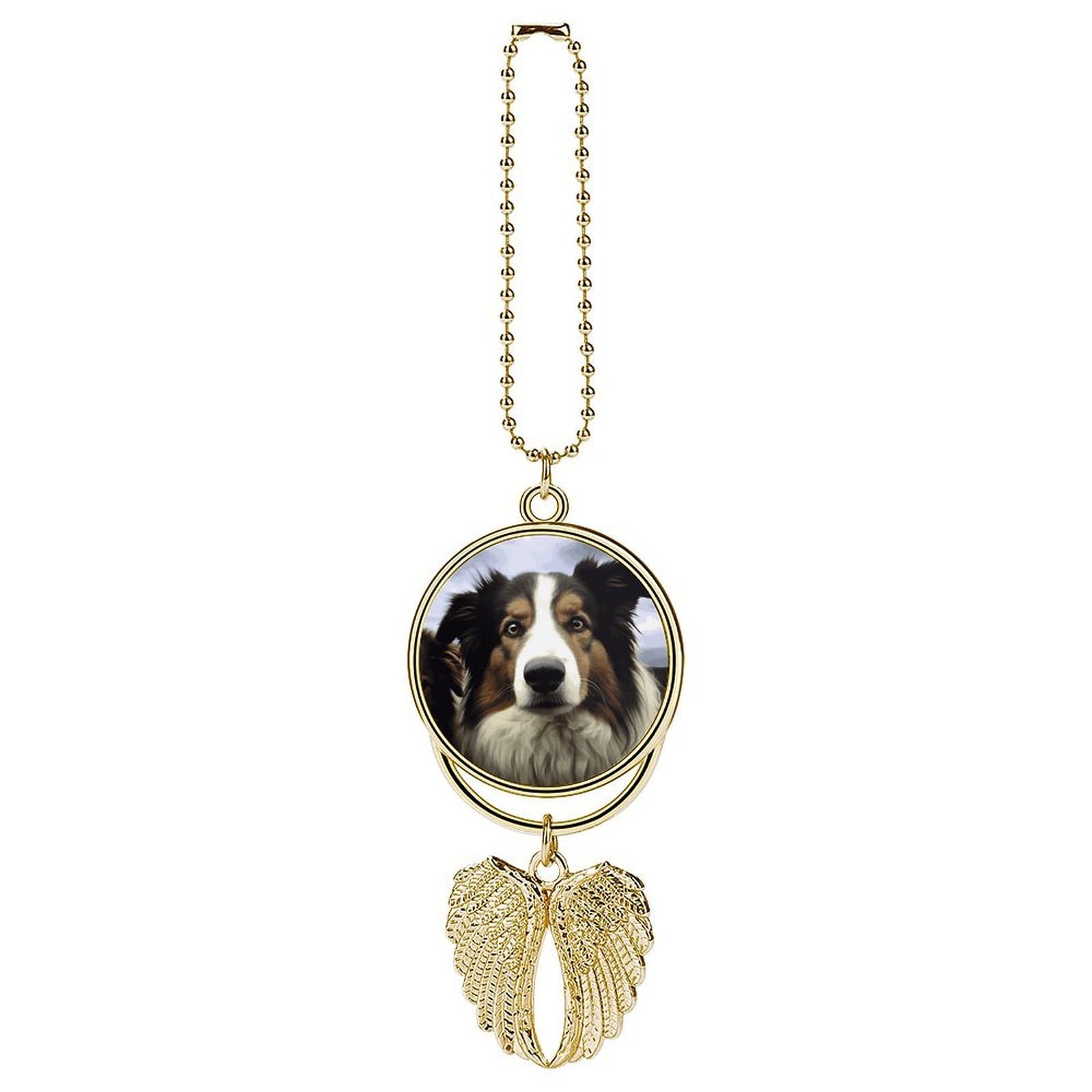 Sheep Dog Car Charm Alloy Car Rear View Mirrors Hanging Ornaments Stylish Car Pendant Funny Auto Hanging Accessories Car Hanging Ornaments Gift for Women Men