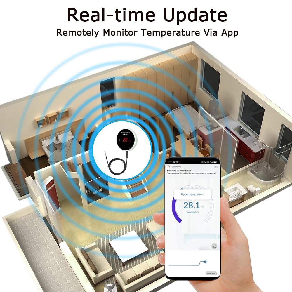 Produktbild von XY-WFT1 WiFi Temperaturregler Modul – DC 6-30V, Präzise Regelung Von -40 Bis 110°C Inkl. NTC-Sensor & App-Steuerung