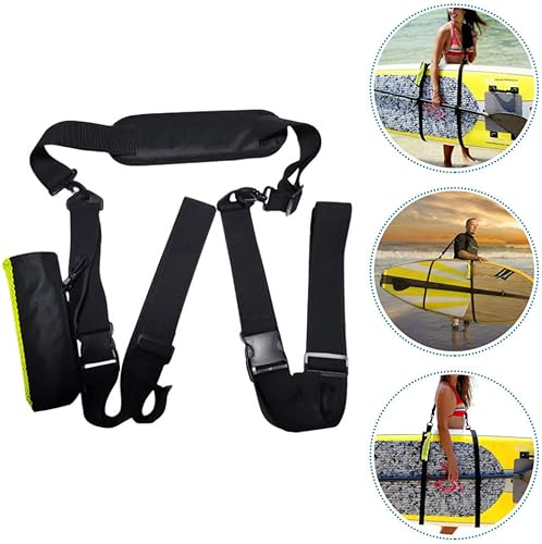 Miniatura 8 de BESPORTBLE 1 juego de correa de remo portátil con correa de remo, práctica correa de tabla de surf para llevar correa de fijación de remo de nailon,
