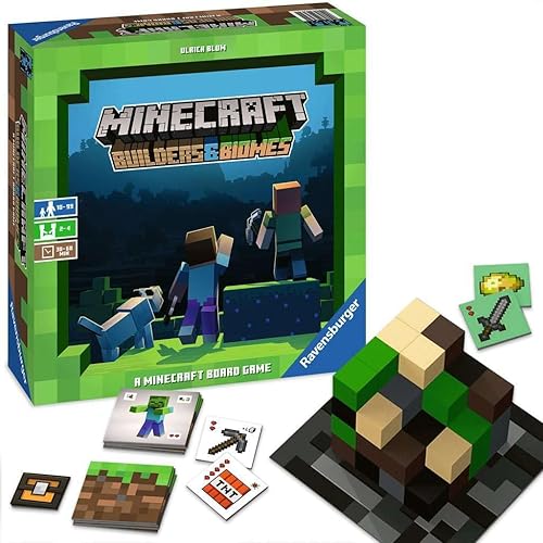Miniatura 4 de Ravensburger Minecraft: Builders & Biomes - Juego de mesa de estrategia atractivo | Ideal para 2 a 4 jugadores | Perfecto para edades de 10 años en