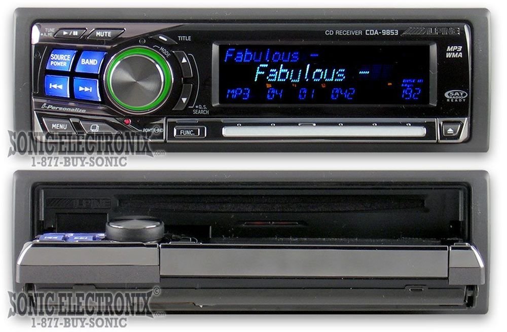 Amazon.com: Alpine CDA-9853 CD/MP3/WMA 接收器: 電子