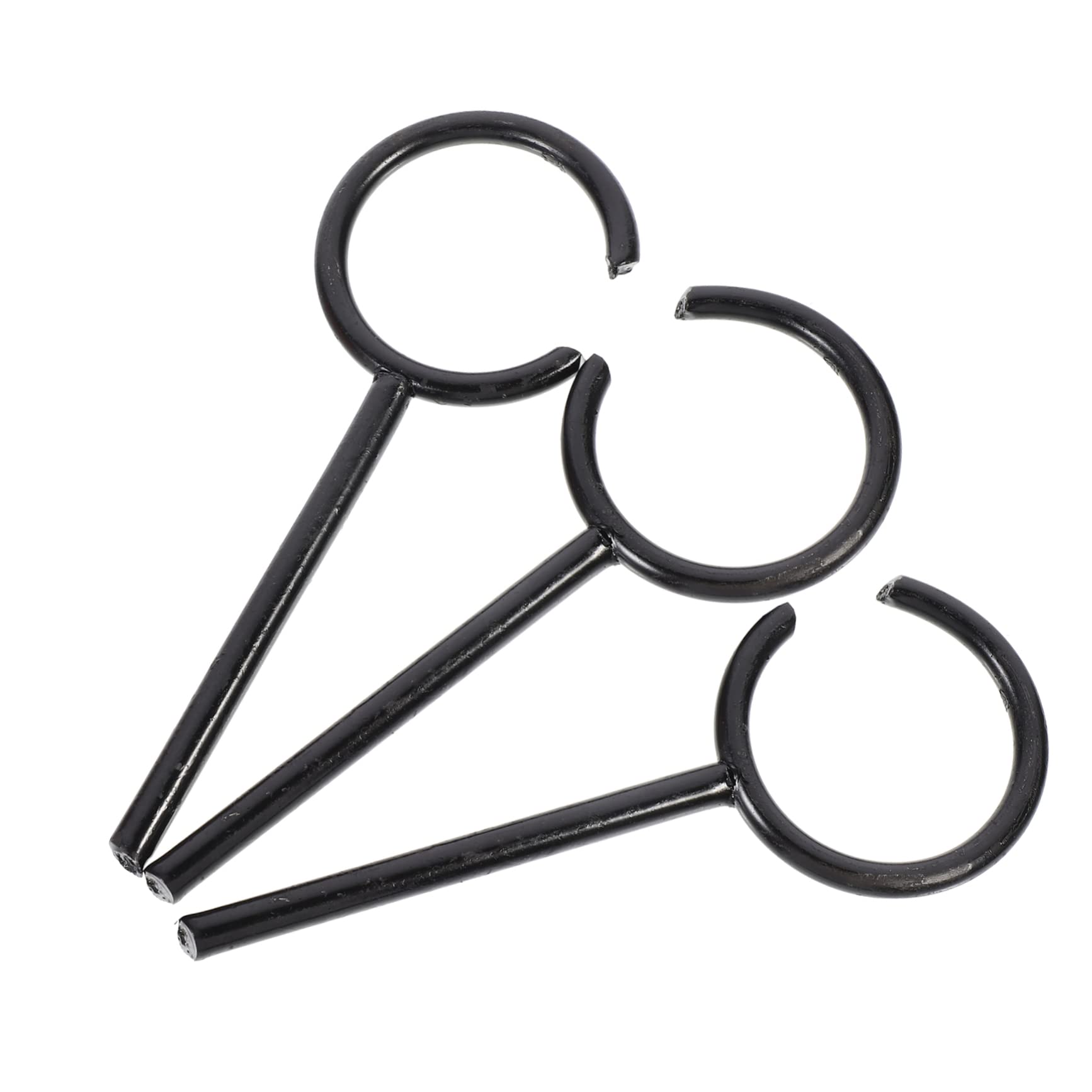 MUSISALY Chemistry Experiment Hoop Iron Ring Stand Ring Sturdy Flask Holder Laboratory Grade Metalware Set